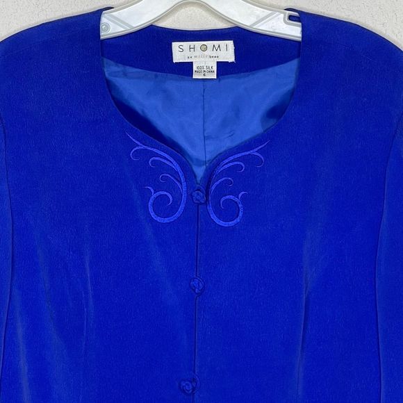 Vintage Shomi Silk Suit Jacket - Picture 2 of 6